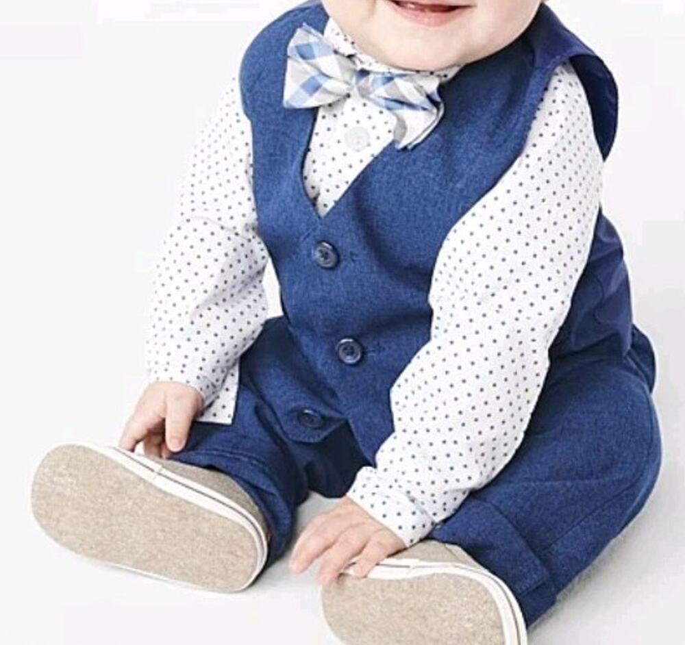 Van Heusen Boys 4 Pc Suit Sz 6/9 M